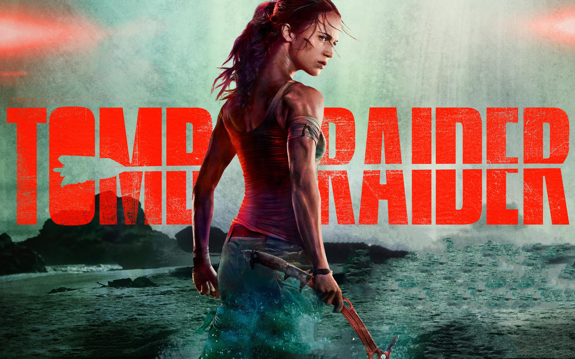HD Wallpaper with Alicia Vikander in Tomb Raider. Movie trailers