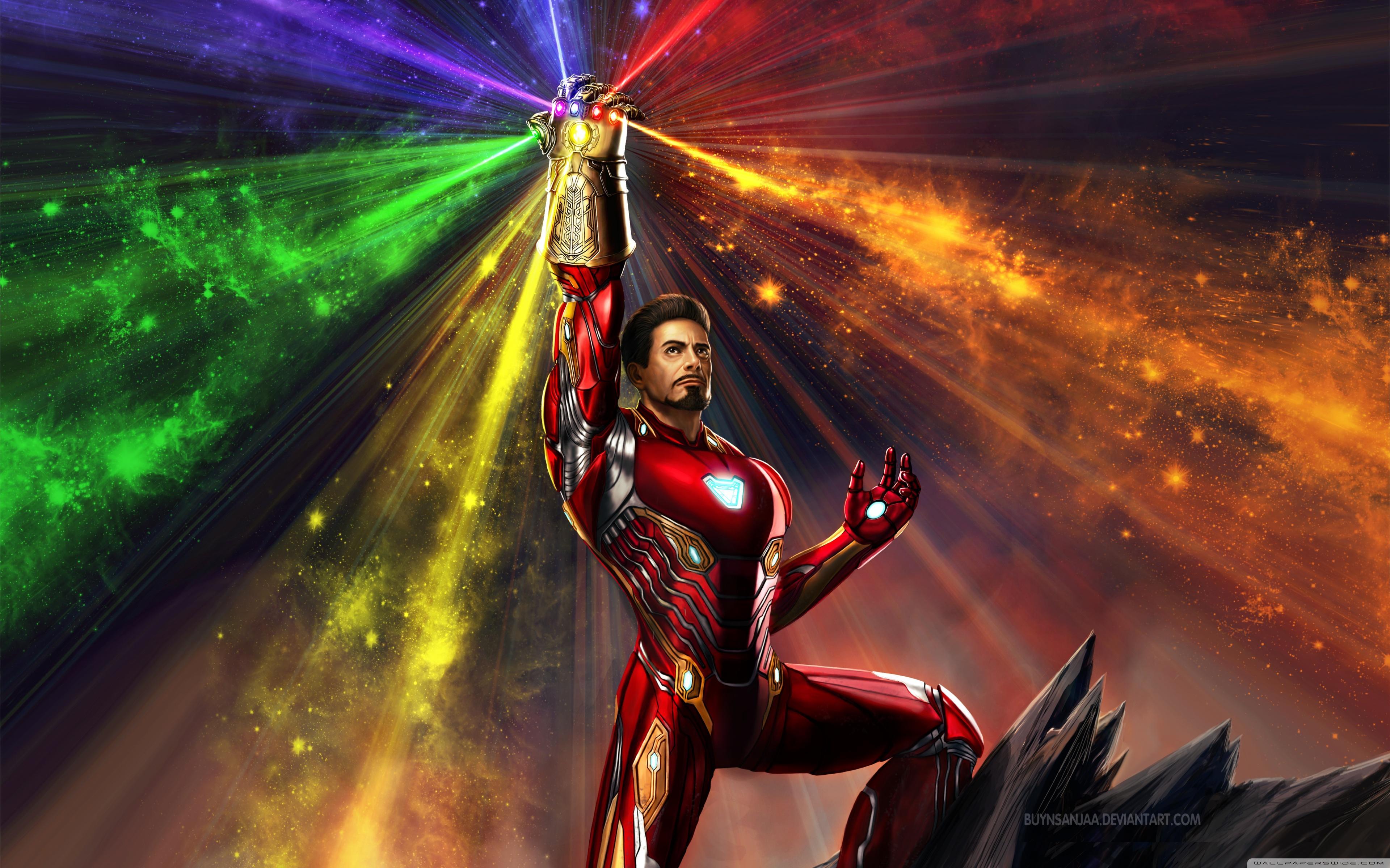 Iron Man Infinity Gauntlet ❤ 4K HD Desktop Wallpaper for 4K Ultra