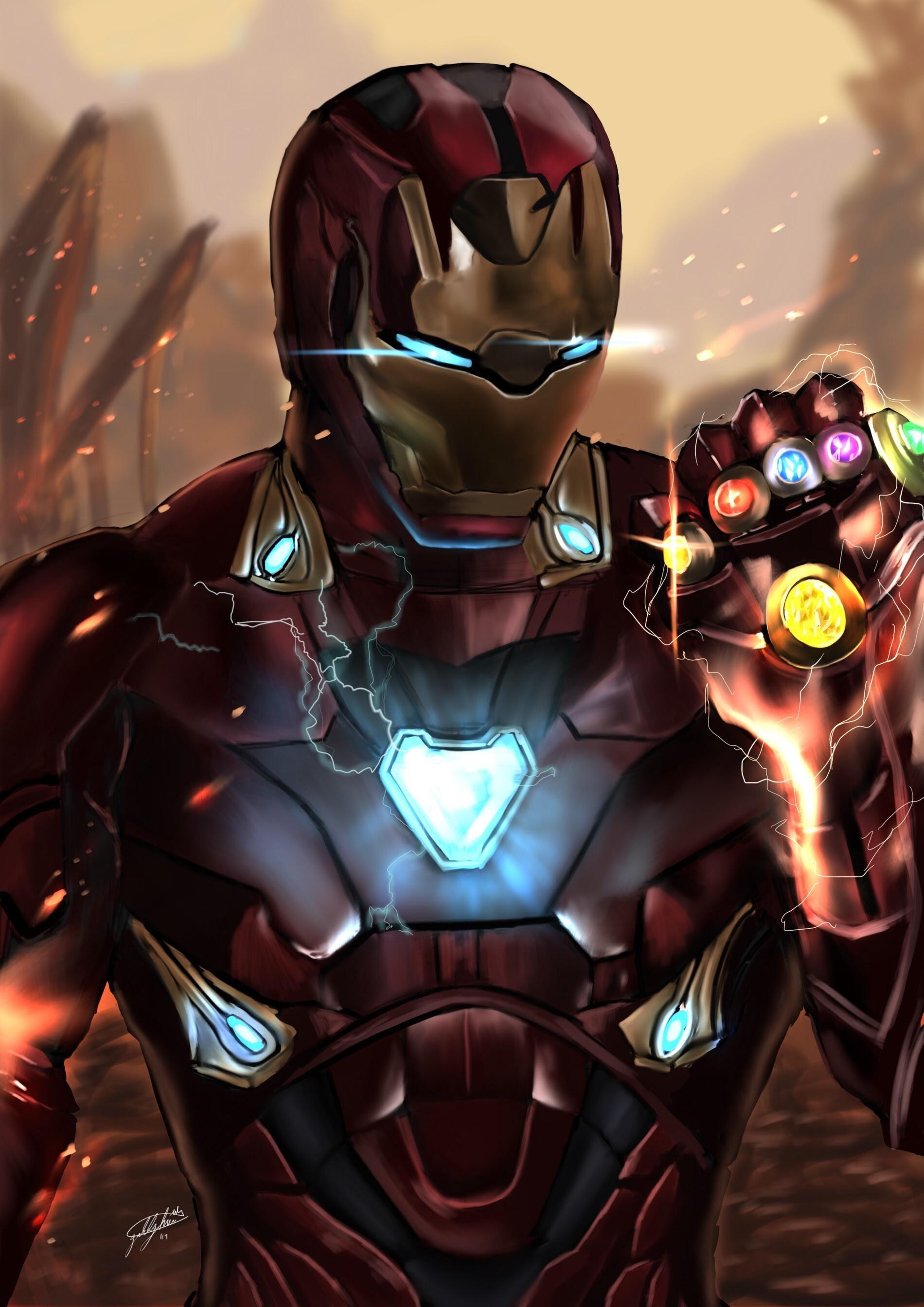 Iron Man With Infinity Gauntlet Wallpapers - Wallpaper Cave