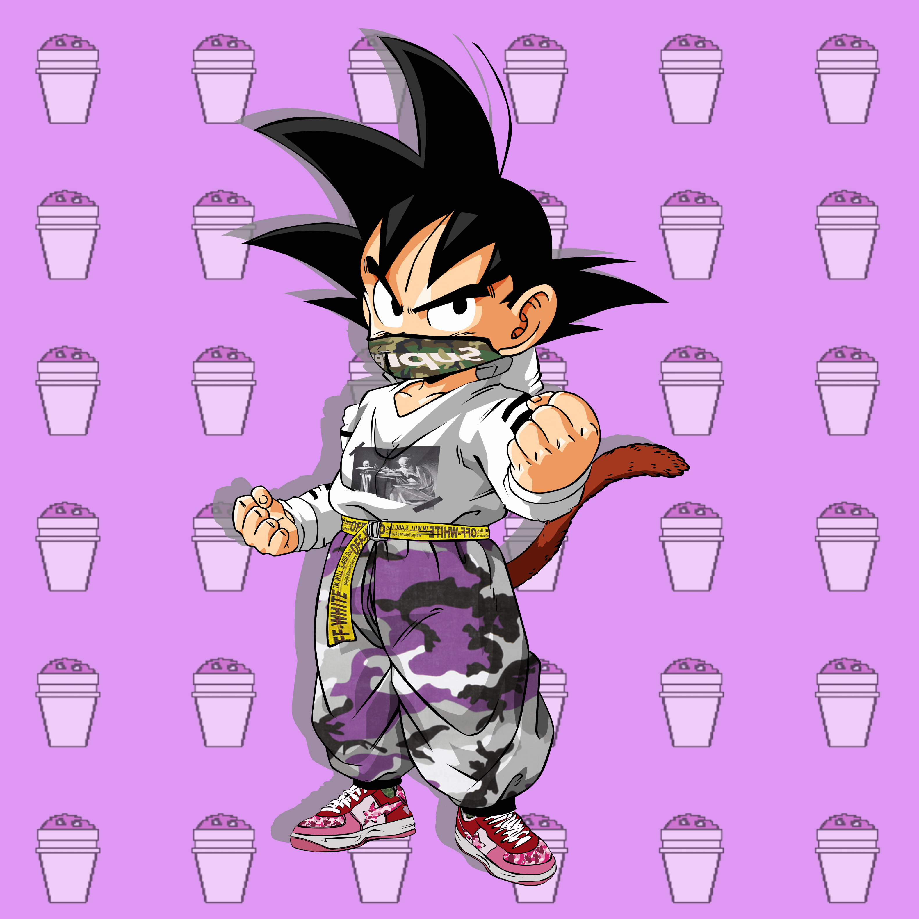 Drip Goku Wallpaper 4k, Gbnslbn  Goku wallpaper, Best wallpaper