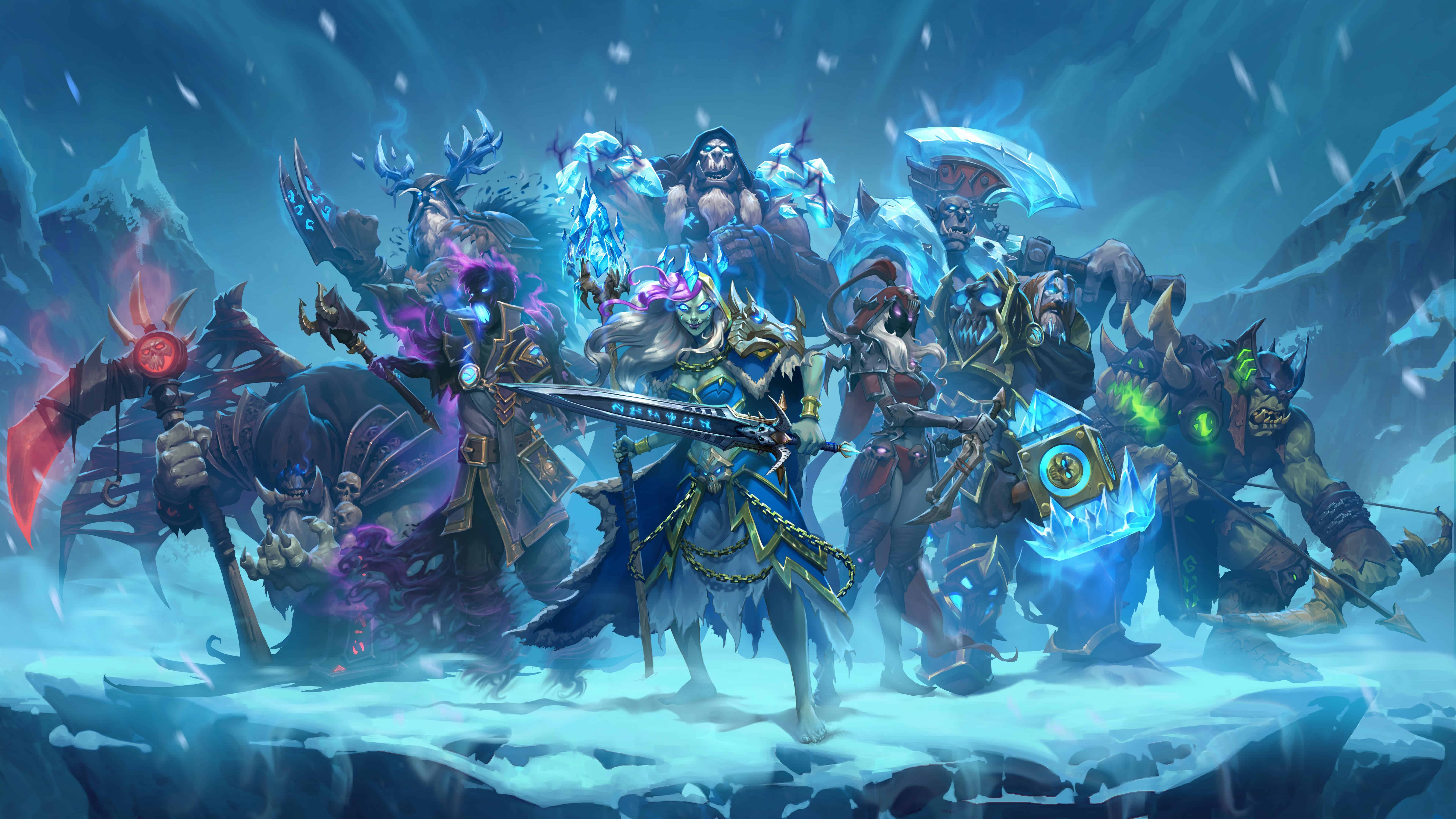 Hearthstone Knights Of The Frozen Throne UHD 8K Wallpaper
