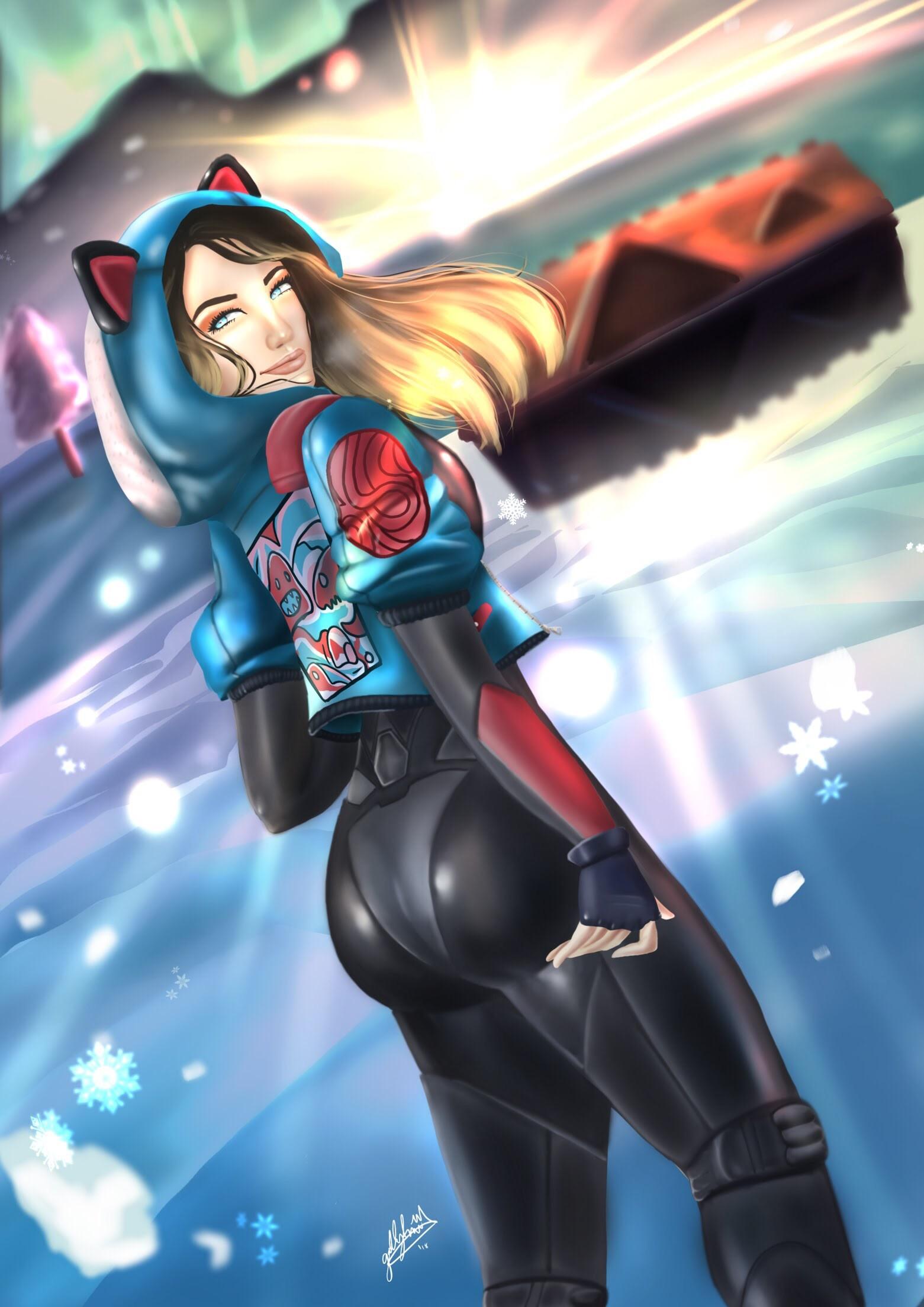 Fortnite Wallpapers Kittyplays Sexy FanArt by Gabriella Aguillon.