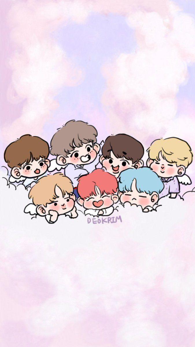 Papel de parede kawaii Anime. Cartoon , Bts , Cute HD phone