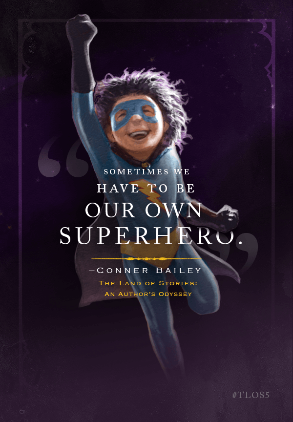 SOCIAL CONTENT ‖ Quote Poster Design by Adrian Palacios Illustration by Brandon Dorman Land of Stories
