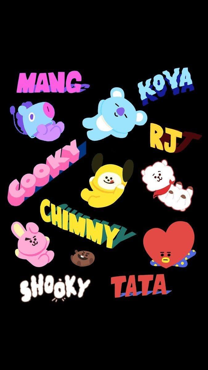 Black Aesthetic BT21 Wallpapers - Wallpaper Cave