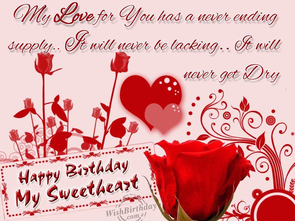 Happy Birthday My Sweetheart Picture, Photo, and Image