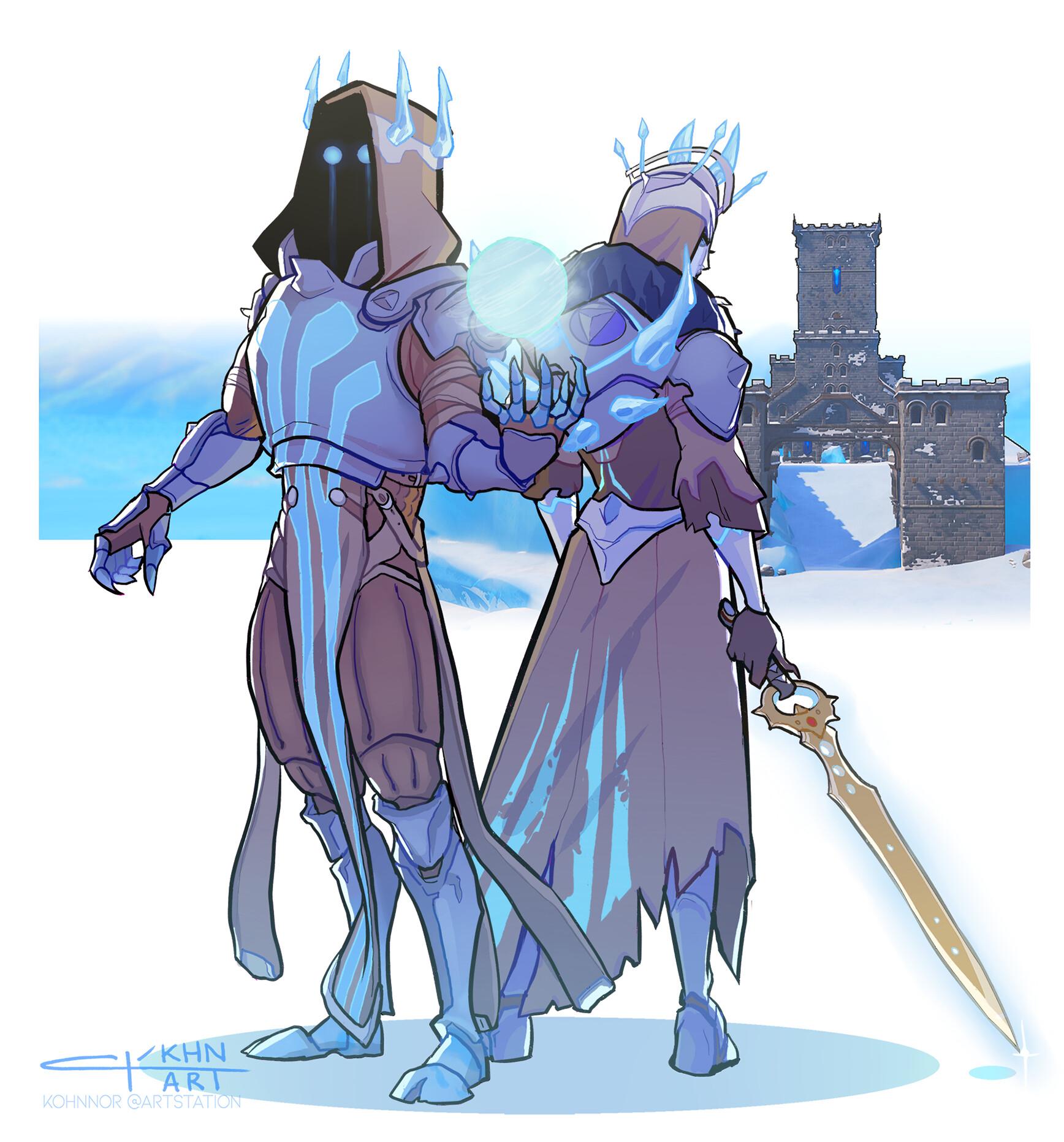 Ice King and Queen Fortnite Concept Art