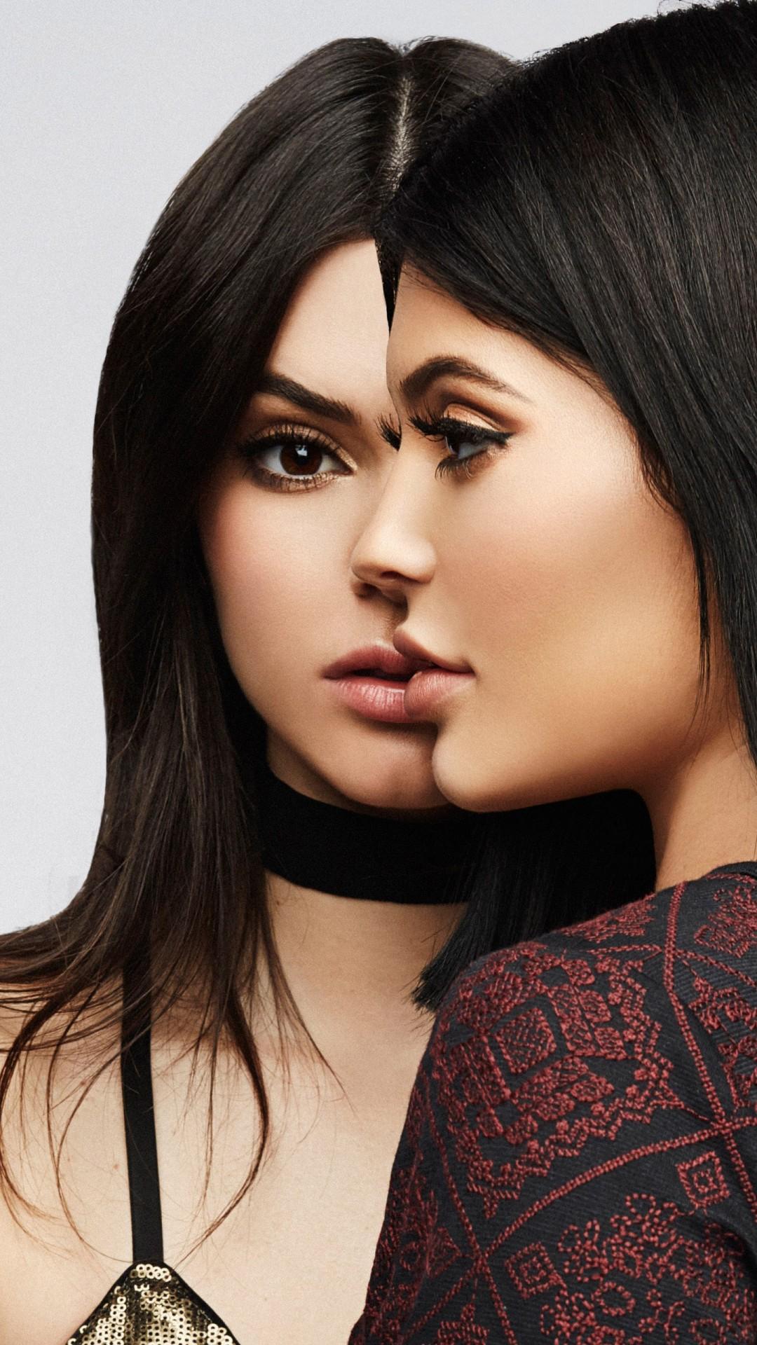 Kendall and Kylie Jenner Sisters 4K Wallpaper