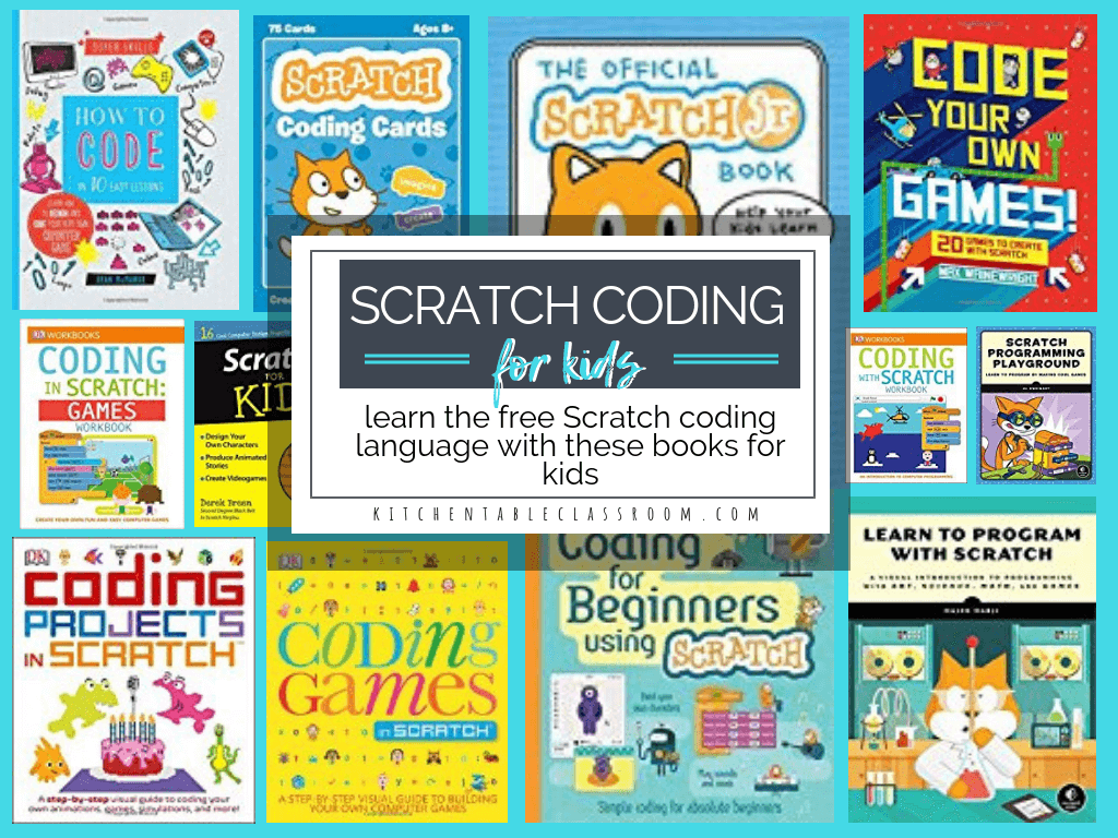 Scratch Programming Books- Coding Books for Kids Kitchen Table