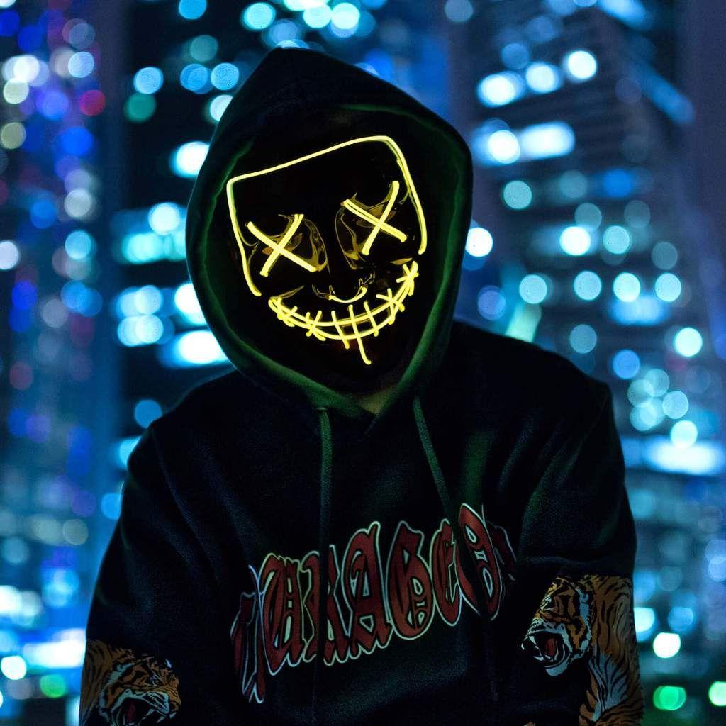 Night Huntsman Mask™. bnm. Purge mask, Halloween led