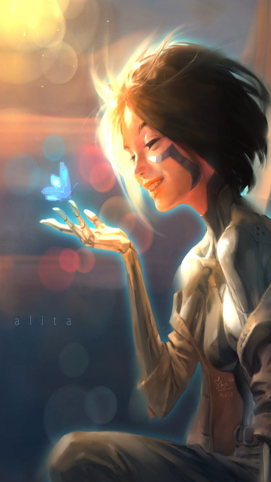 Alita Angel Fan Art Wallpaper HD Wallpaper