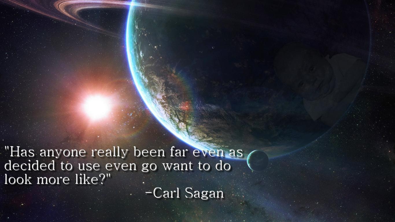 Fake Carl Sagan Quote Wallpaperx768