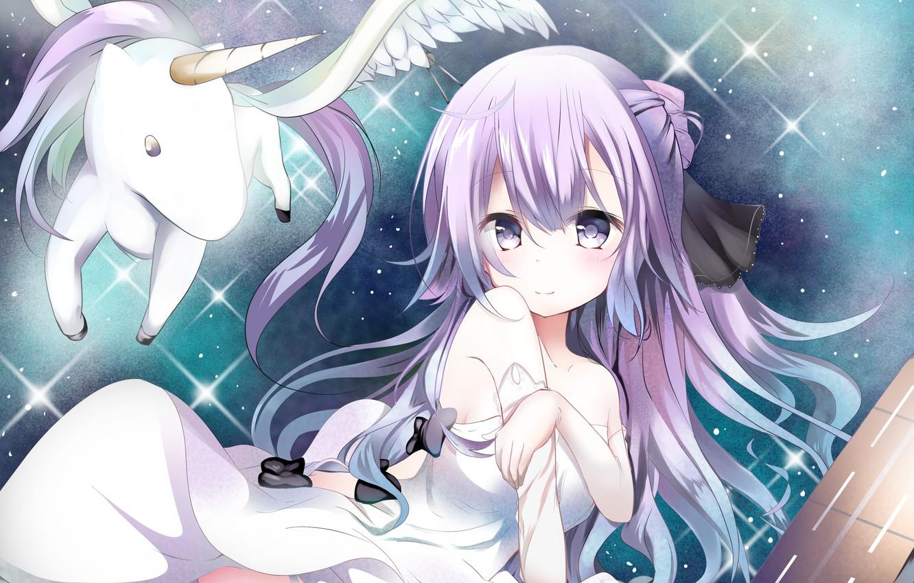 Wallpaper anime, unicorn, girl, azur lane, hms unicorn image
