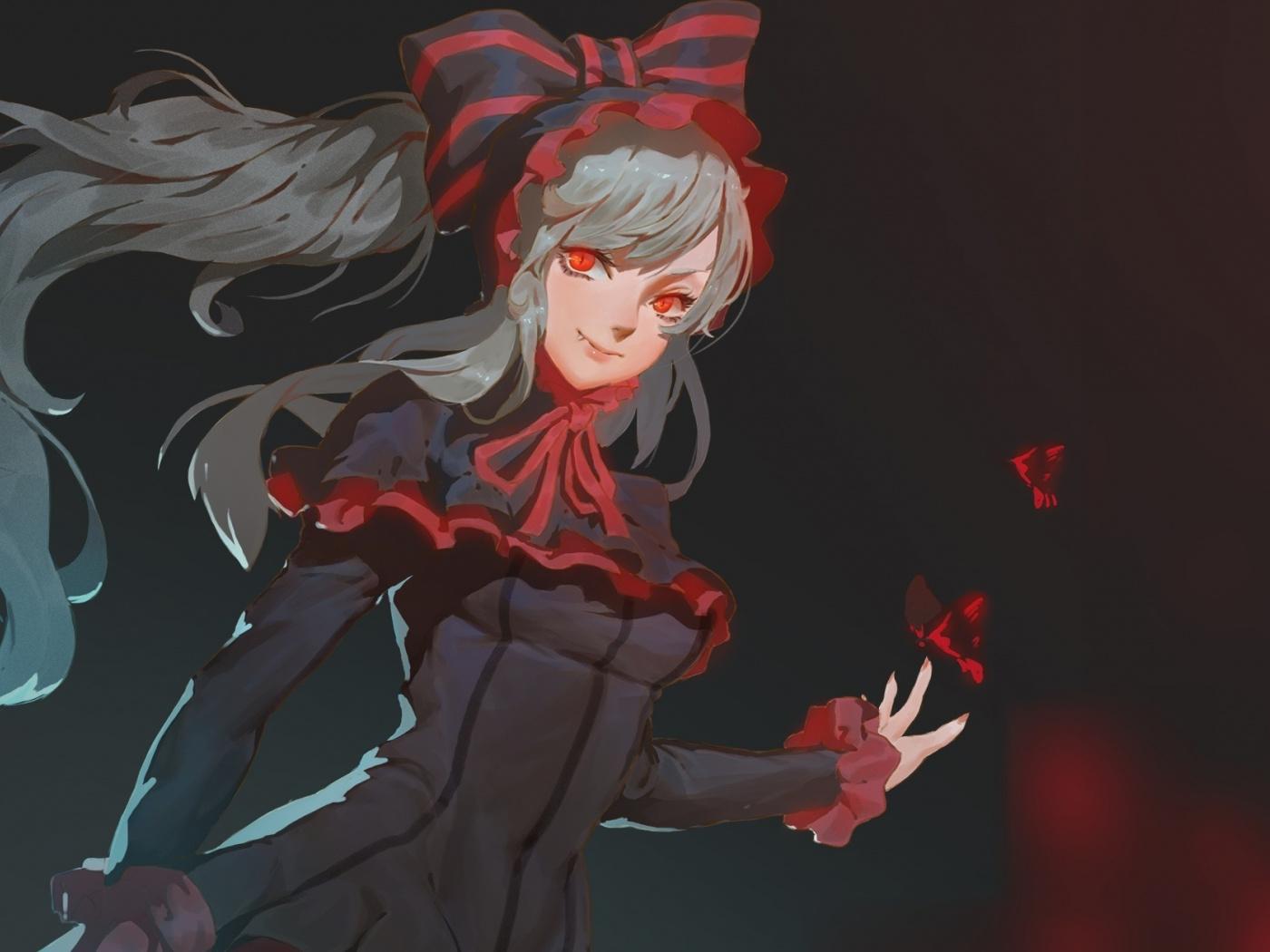 Download 1400x1050 wallpaper shalltear bloodfallen, anime girl