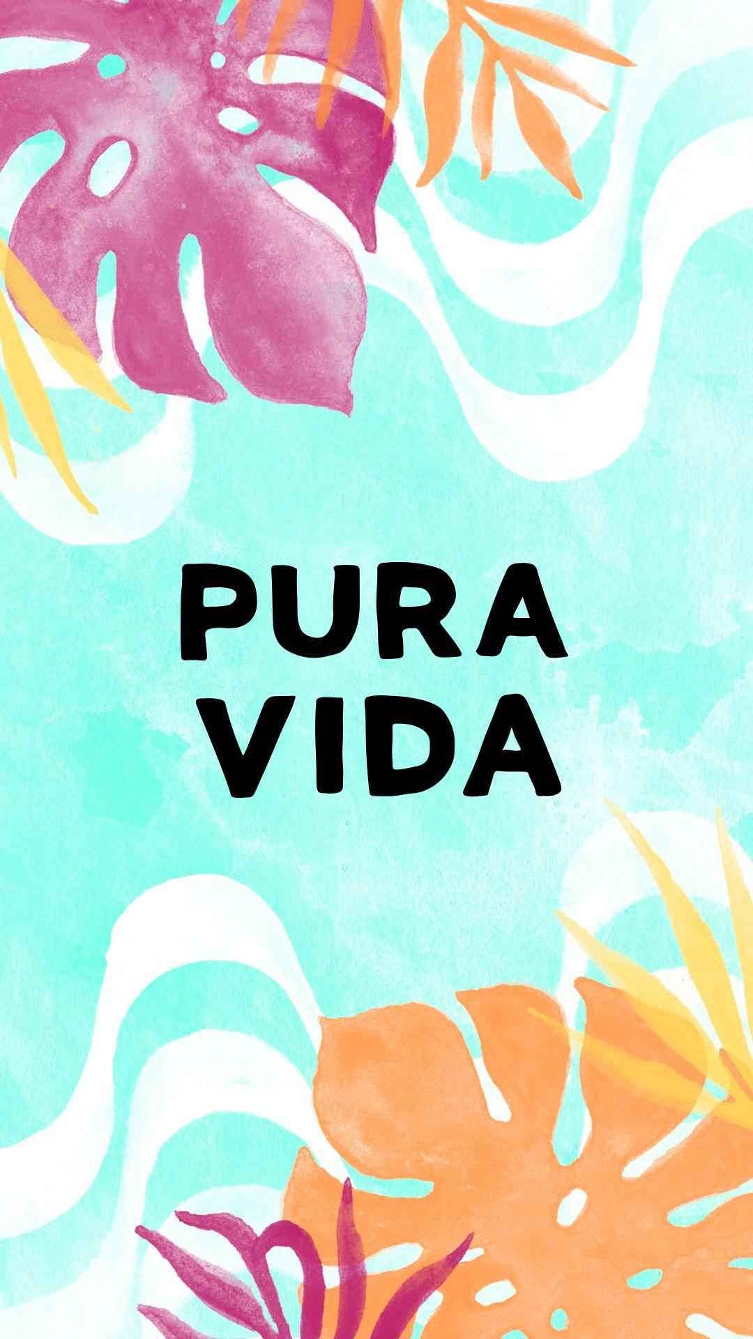 Pura Vida. Fondo. iPhone wallpaper, Wallpaper, Bohemia
