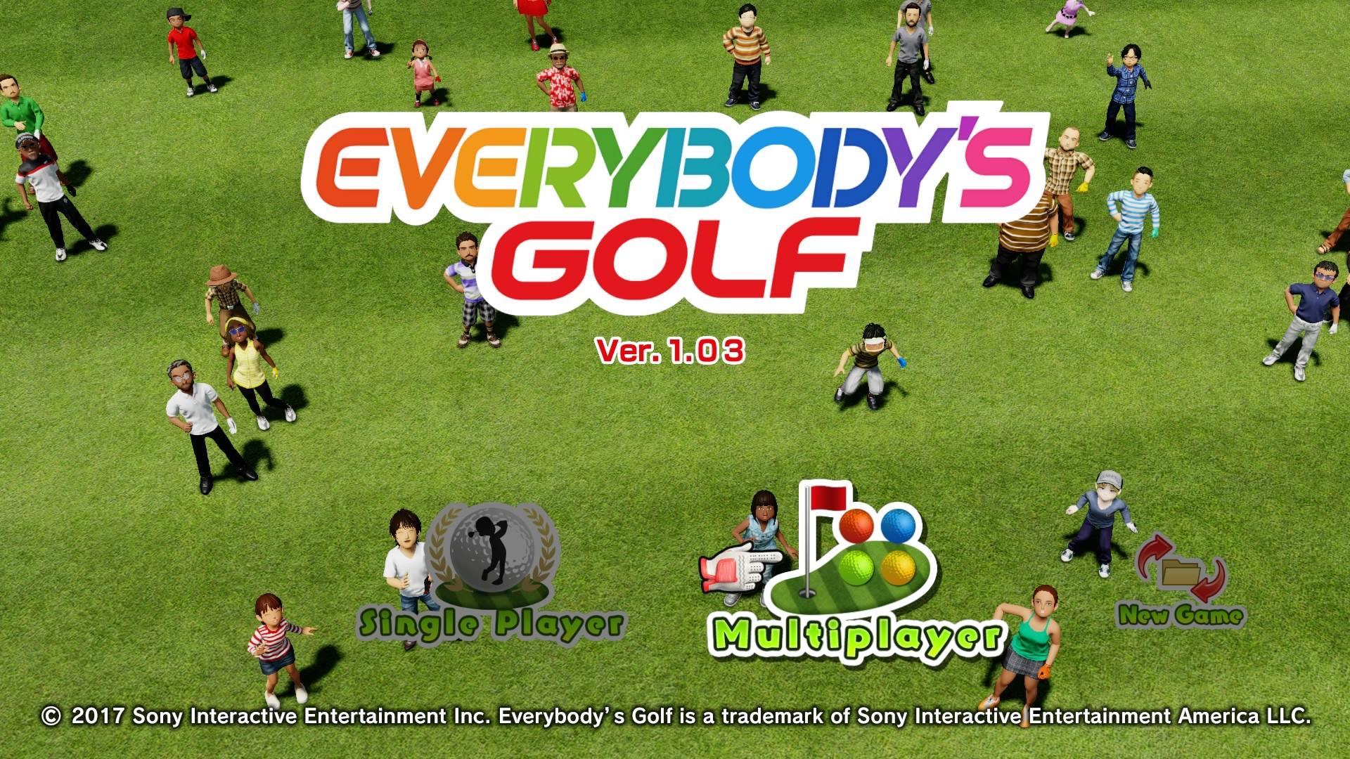 Everybody's Golf (PS4) to Play Local Multiplayer