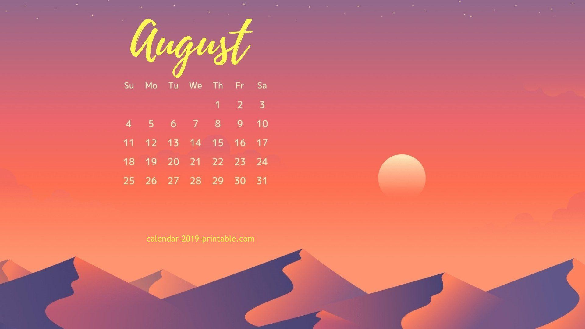 august 2019 calendar wallpaper Calendars. Calendar 2019