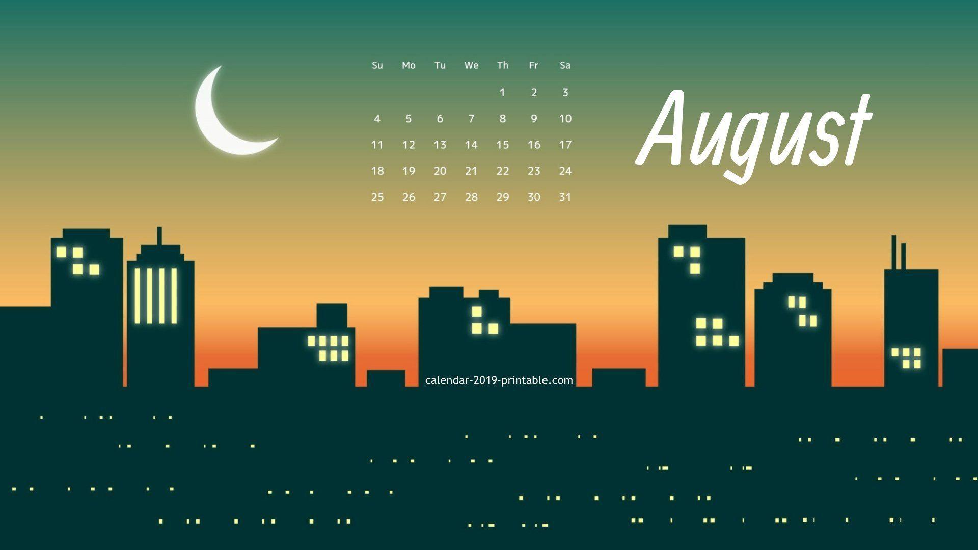 August 2019 Calendar Wallpaper #august #august2019 calendar