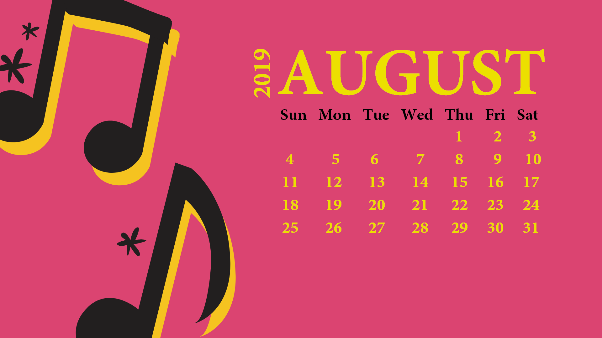 Desktop Calendar Wallpaper