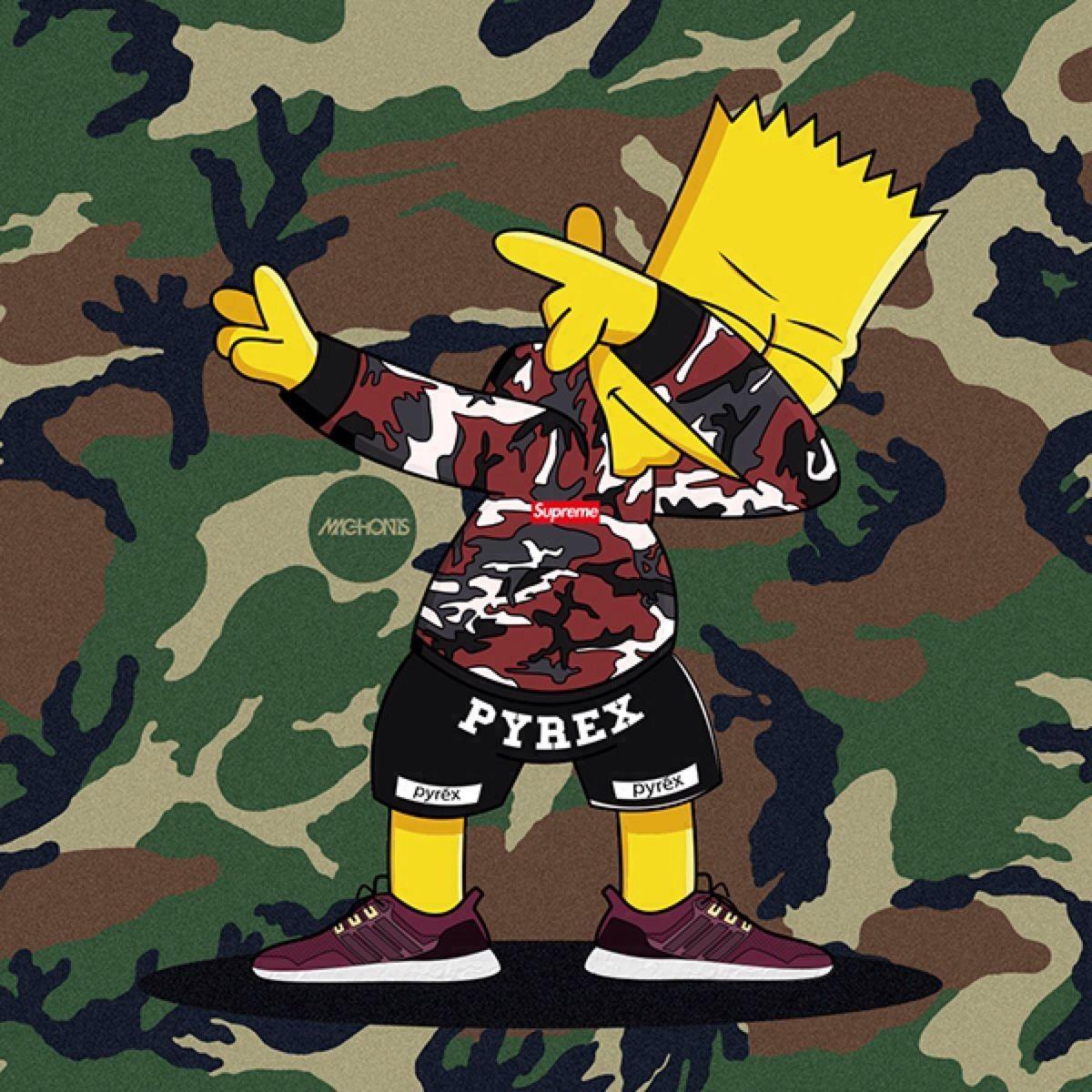 65+ BAPE Bart Simpson Wallpapers