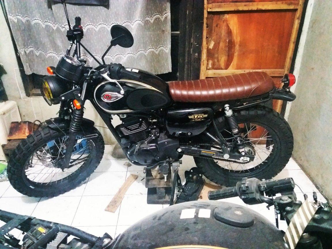 kawasaki w175 custom scrambler