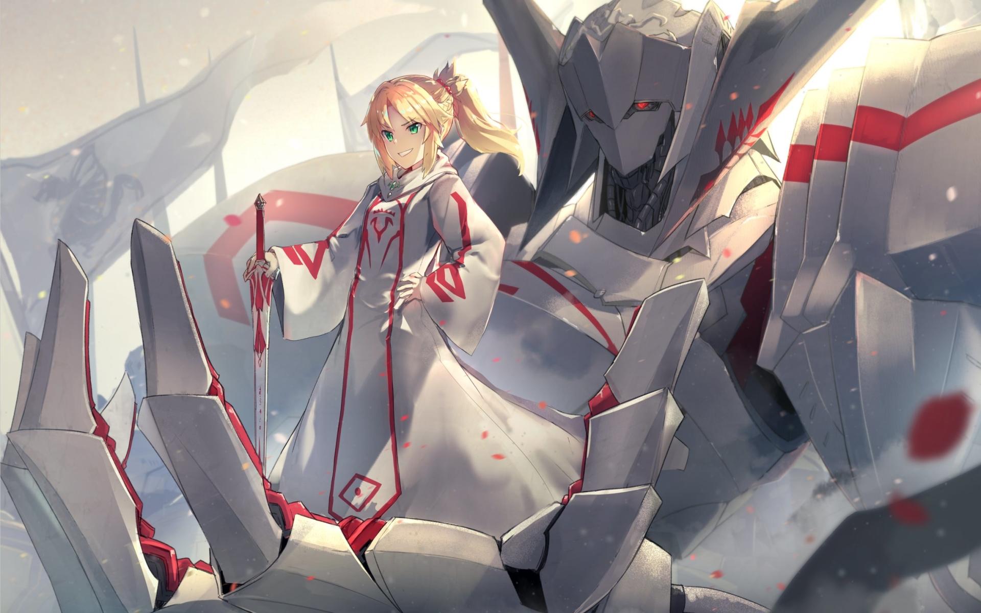 Download wallpapers Saber of Red, Mordred, Fate Apocrypha, art.