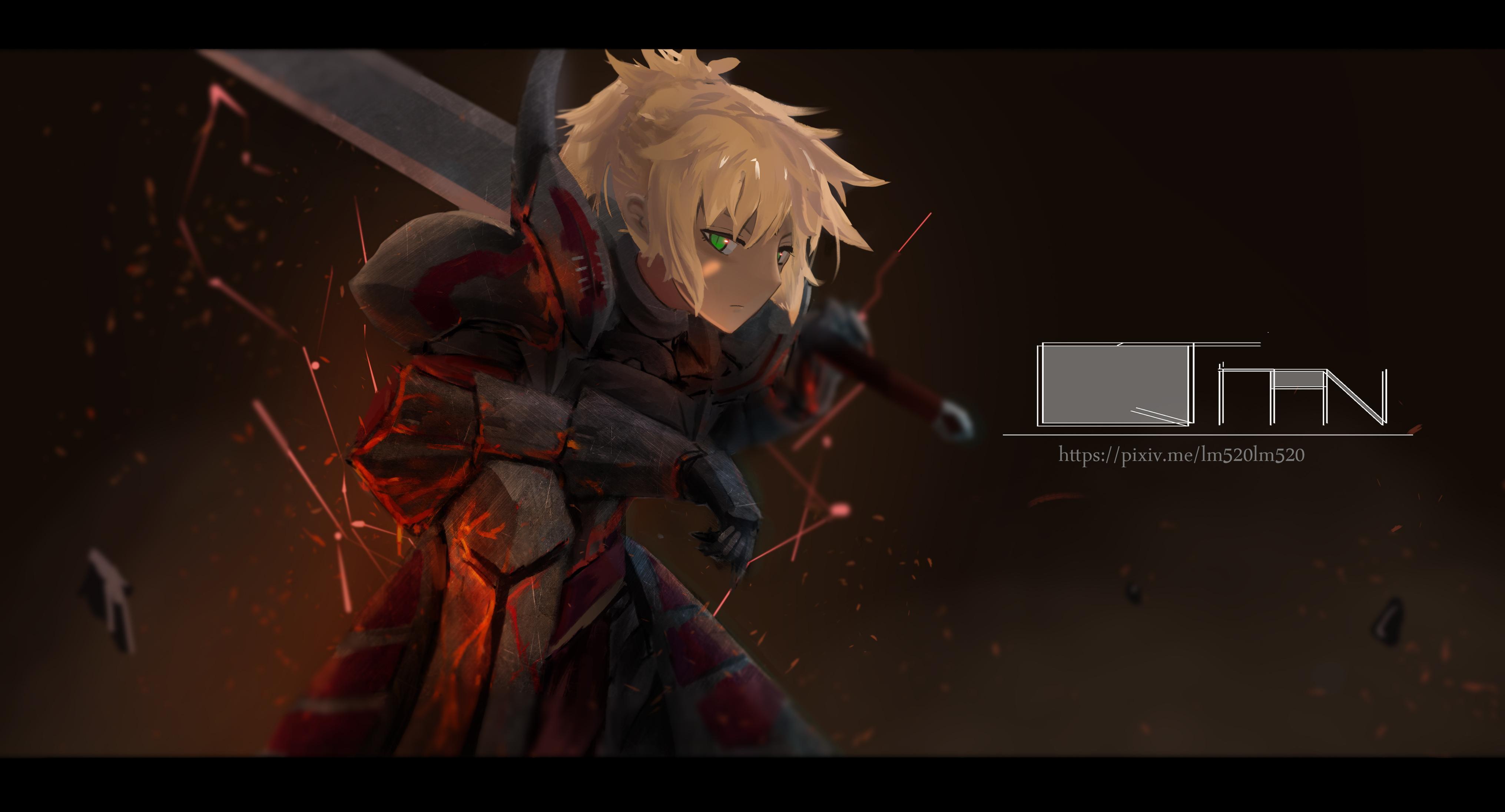 Can Anyone Remove The Text? [ Mordred Fate Apocrypha ]