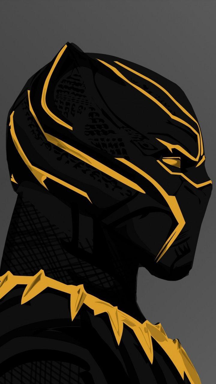 Black panther, 2018 movie, Erik killmonger's golden suit, 720x1280