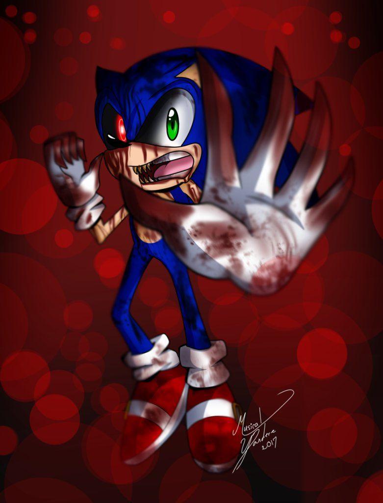 Download Chilling Stare of Sonic.EXE Wallpaper