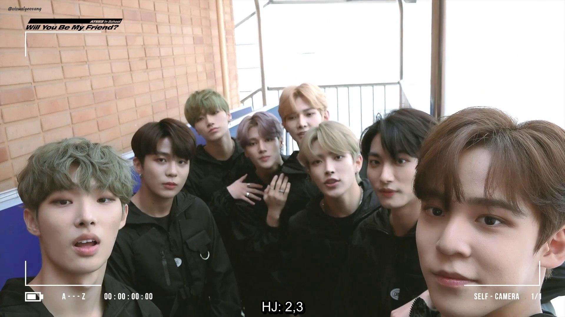 ENG SUB ATEEZ in School Behind Clip