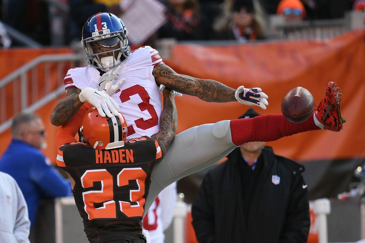 Odell Beckham Jr. injures his thumb in Giants vs. Browns