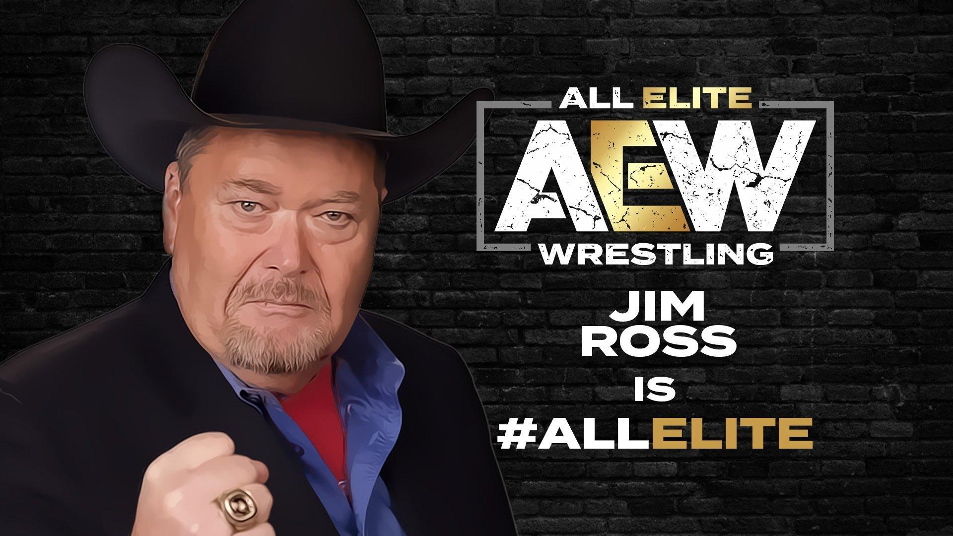 Jim Ross signs with AEW. Will call Double Or Nothing PPV
