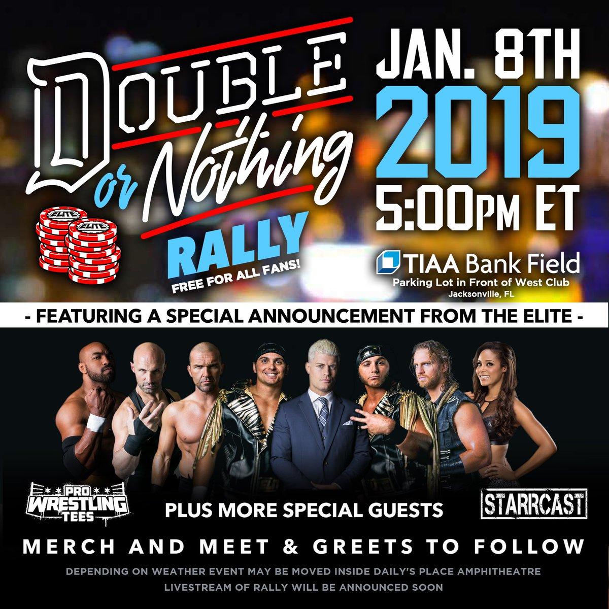 Double or Nothing Tuesday at 5et #AEW comes to