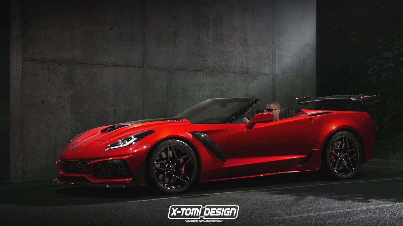 Chevrolet Corvette ZR1 Convertible Rendering Looks Spot On