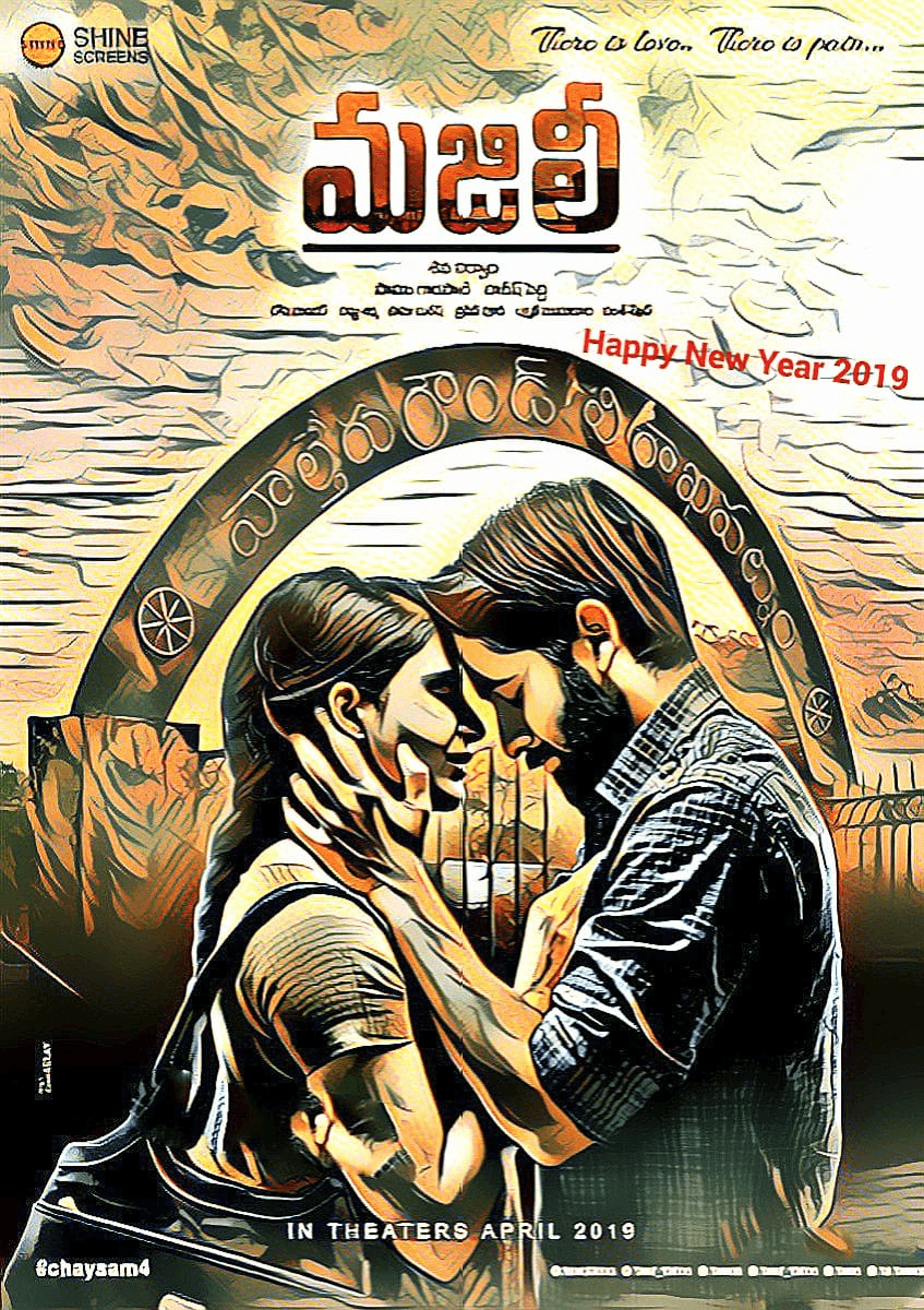 Majili Movie Happy New Year Poster. Social News XYZ Gallery. New