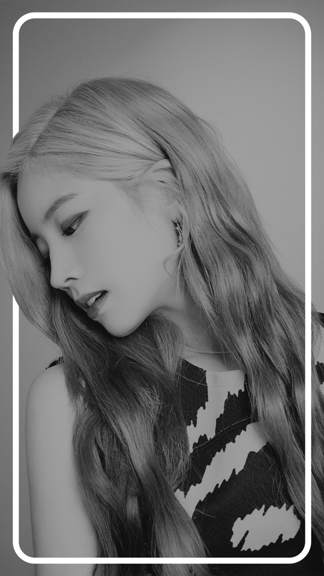 kpop + black & white + lyrics