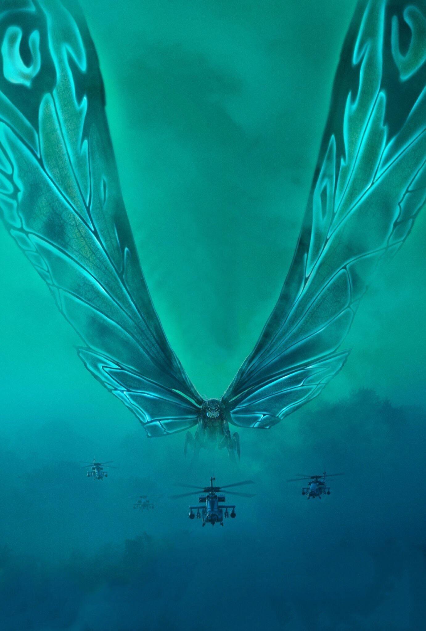 Official Mothra 2019 Poster Textless. Godzilla wallpaper, Godzilla, Kaiju monsters