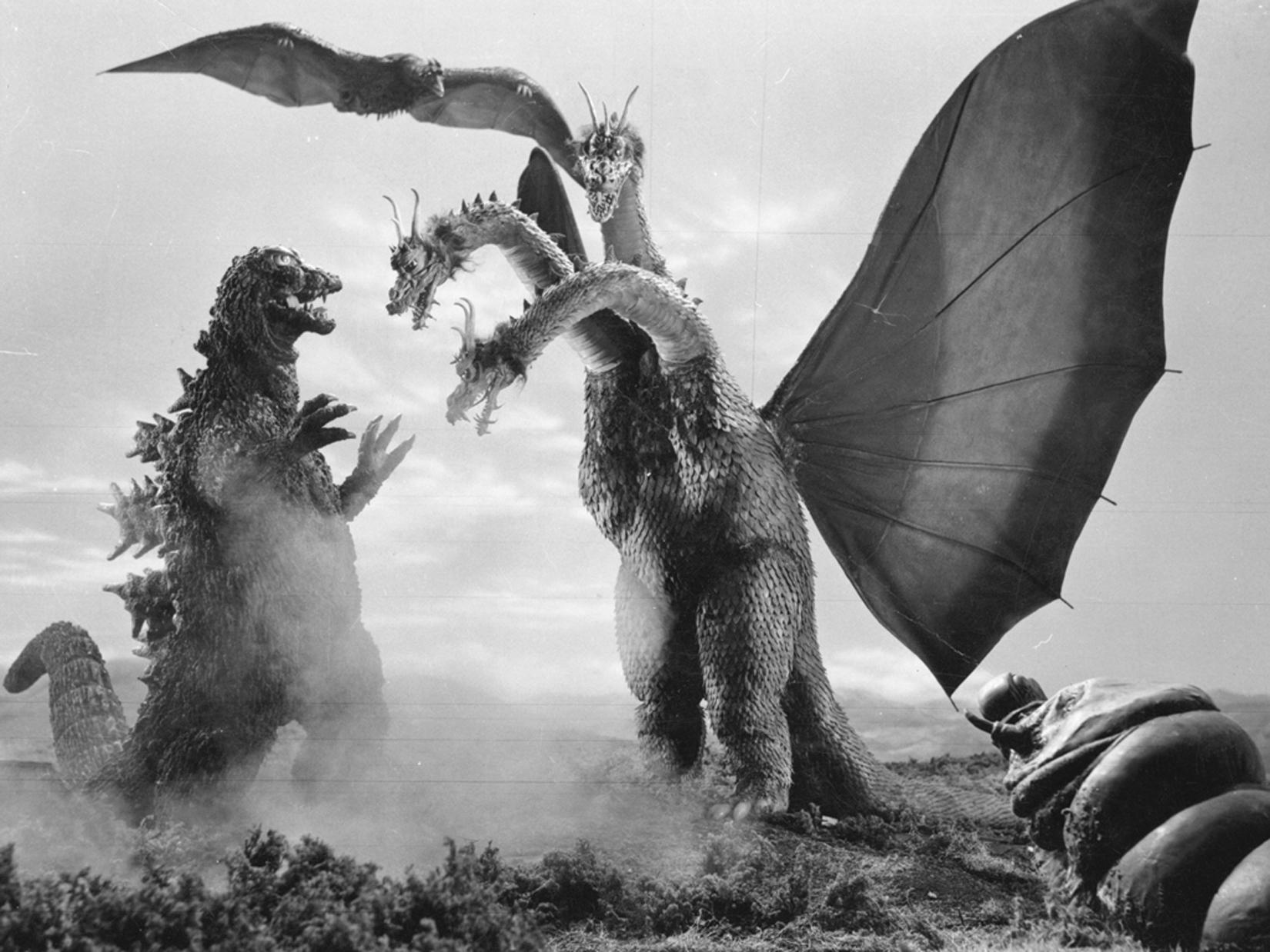 Godzilla, King Ghidorah and Mothra Larva Godzilla Image Image Gallery