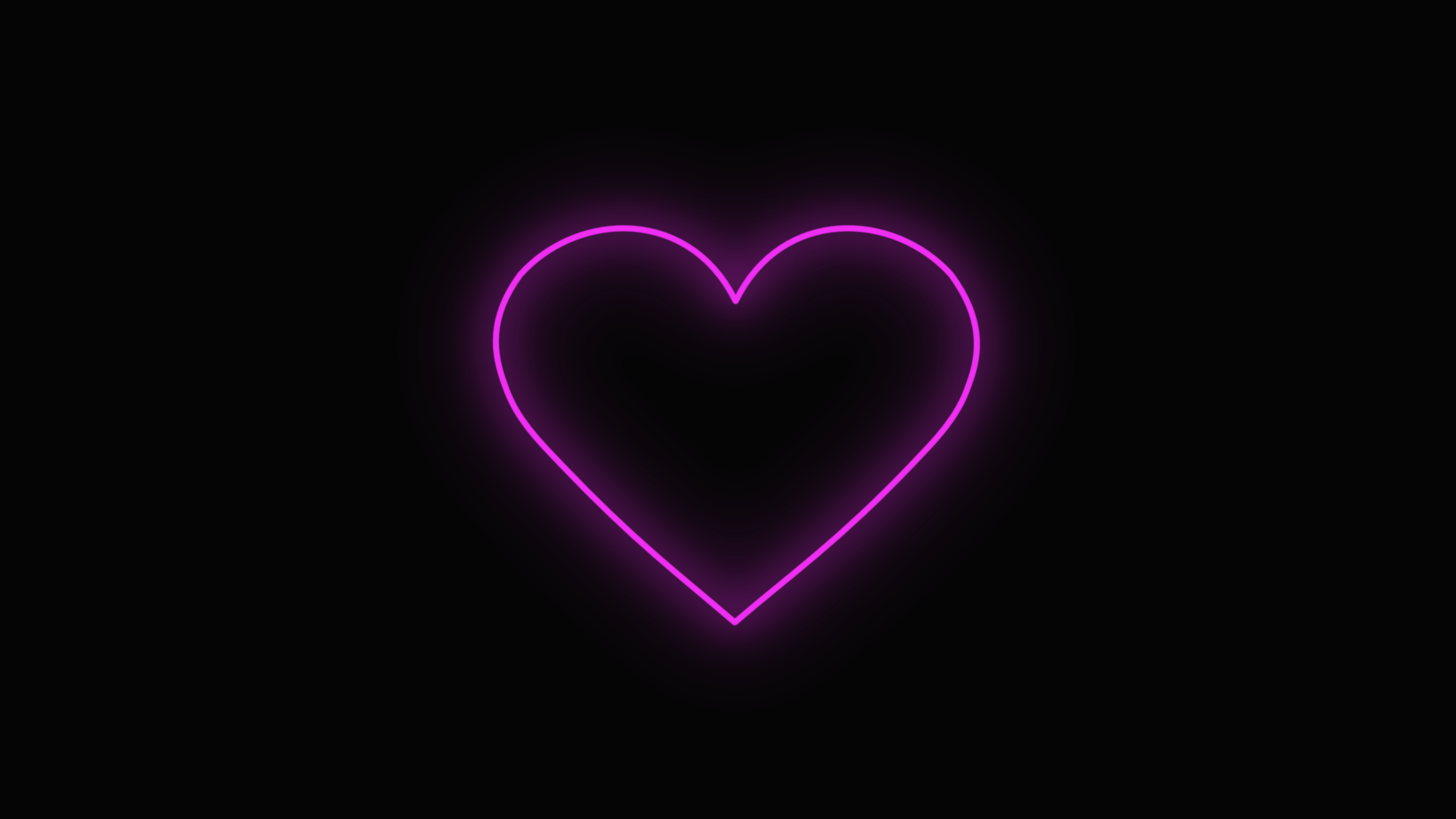 Neon Pink Hearts Wallpaper