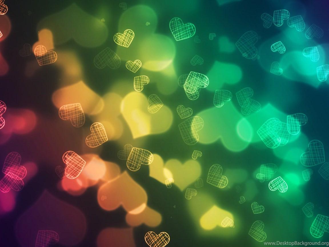 Neon Hearts Wallpaper Wallpaper Zone Desktop Background