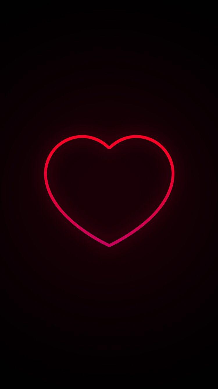 Neon Heart. Hearts. Wallpaper iphone neon, Heart iphone wallpaper