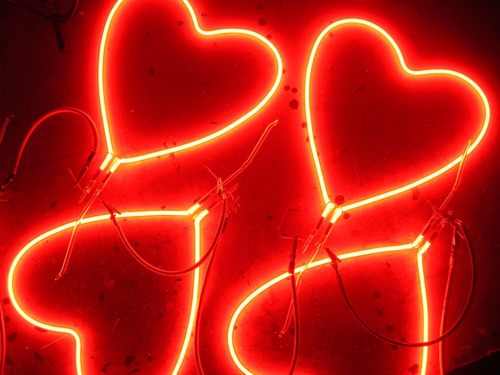 Neon Hearts Wallpaper (image in Collection)
