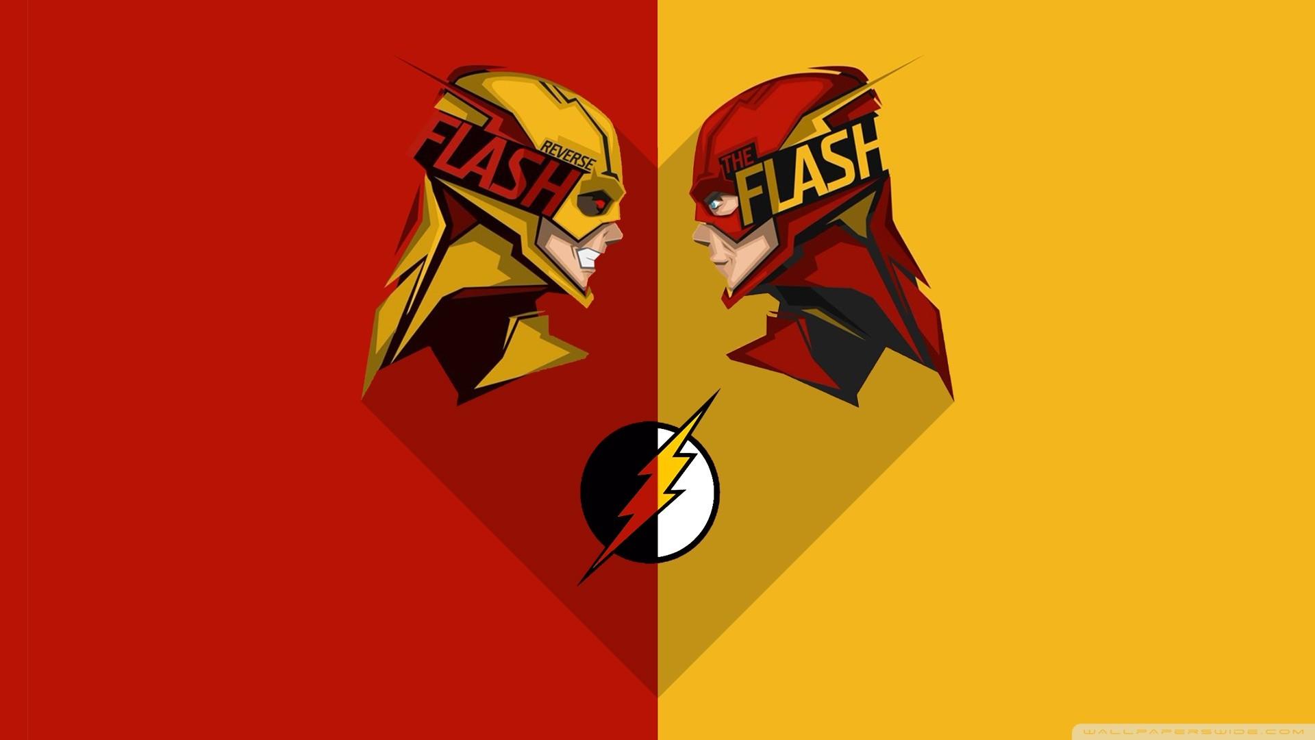 Flash vs Reverse Flash Wallpaper