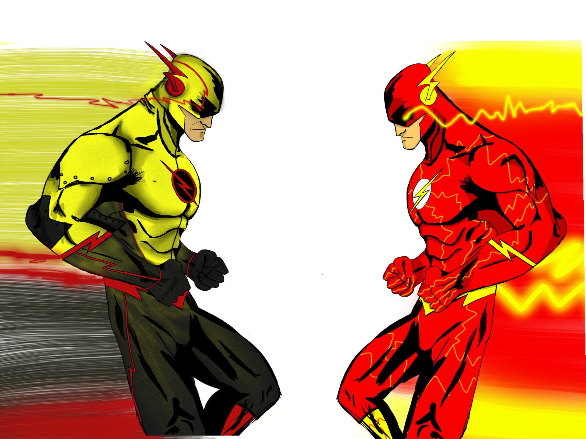 Flash vs Reverse Flash Wallpaper 19
