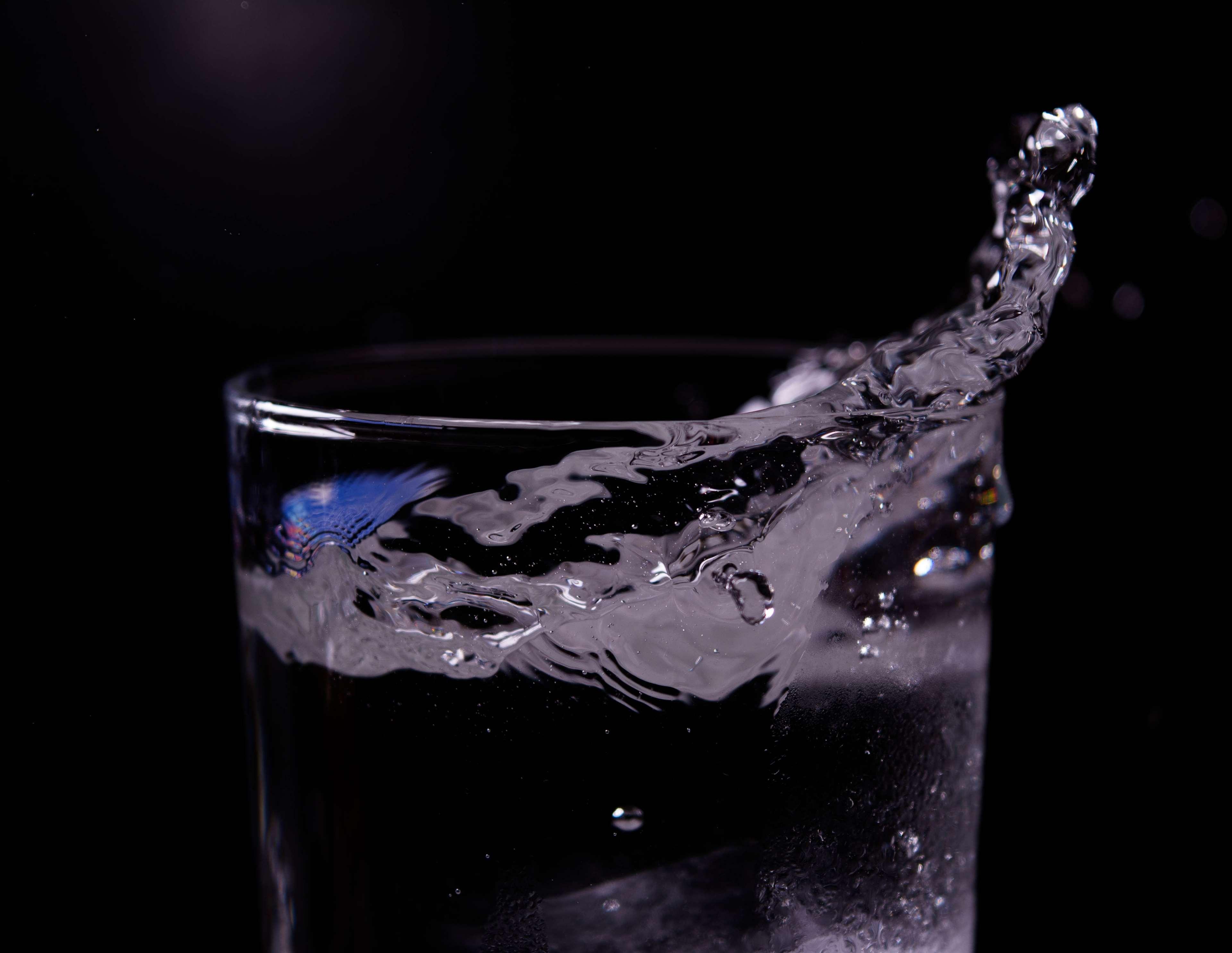 bubbles, clean, drink, drop, fresh, glass, glass of water, health
