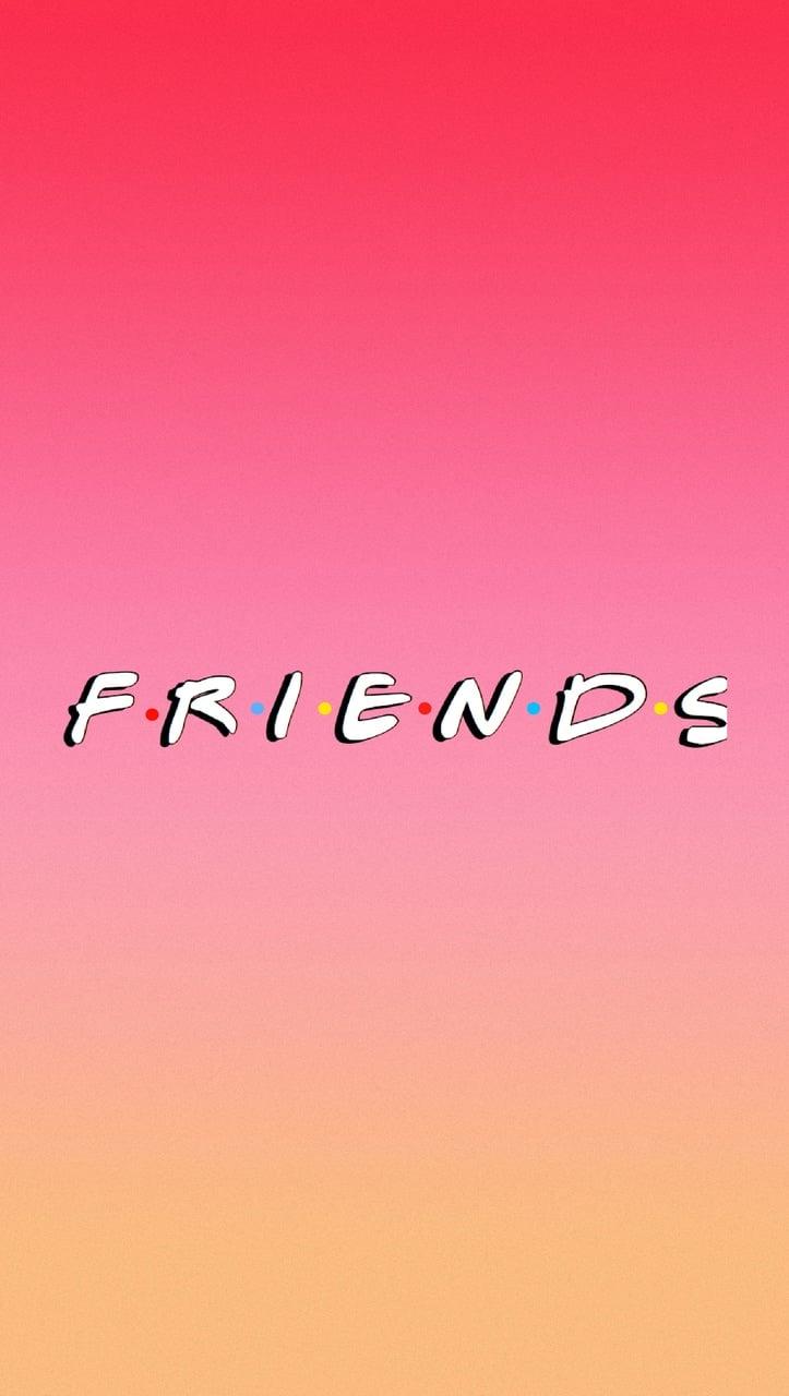 Friends wallpaper pink ombré free to use