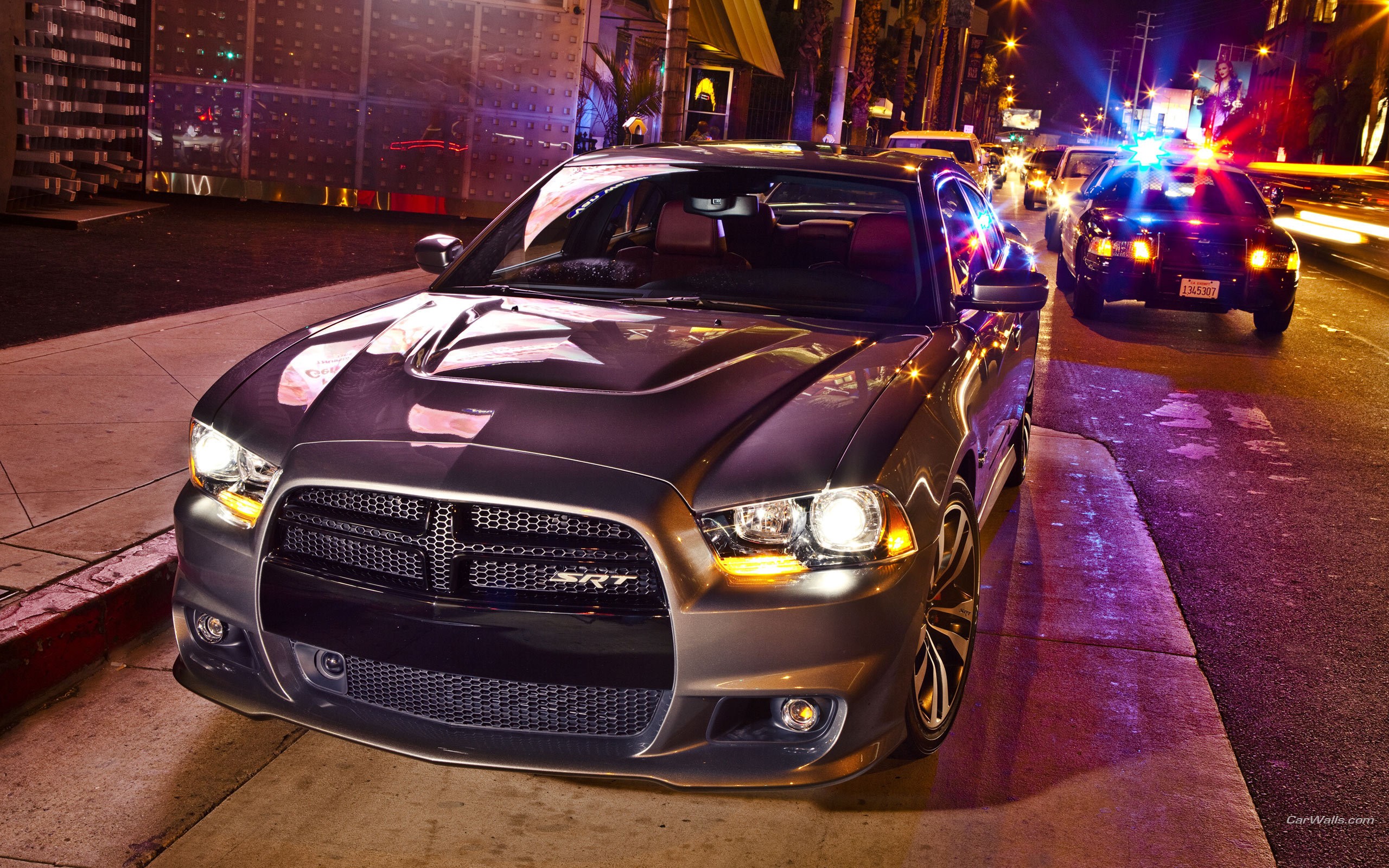 cars, police, urban, Dodge Charger SRT wallpaper