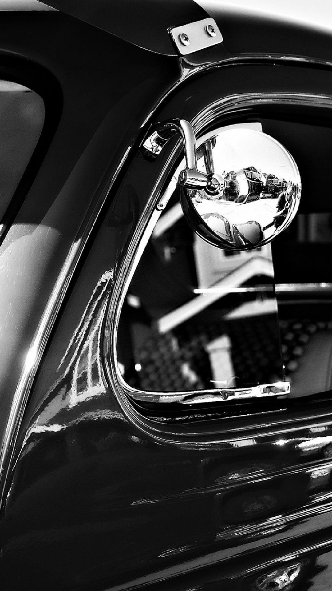 Black and white old classic cars Wallpaper