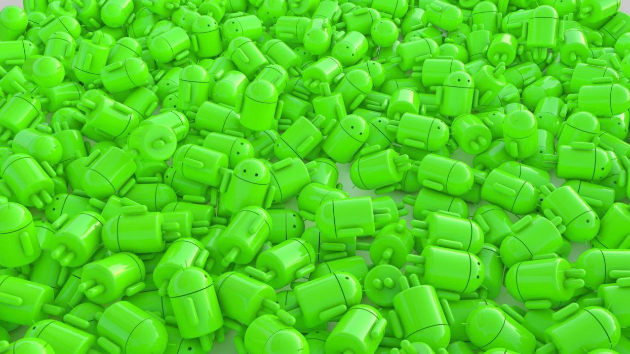 Android Green robot wallpaperx1080