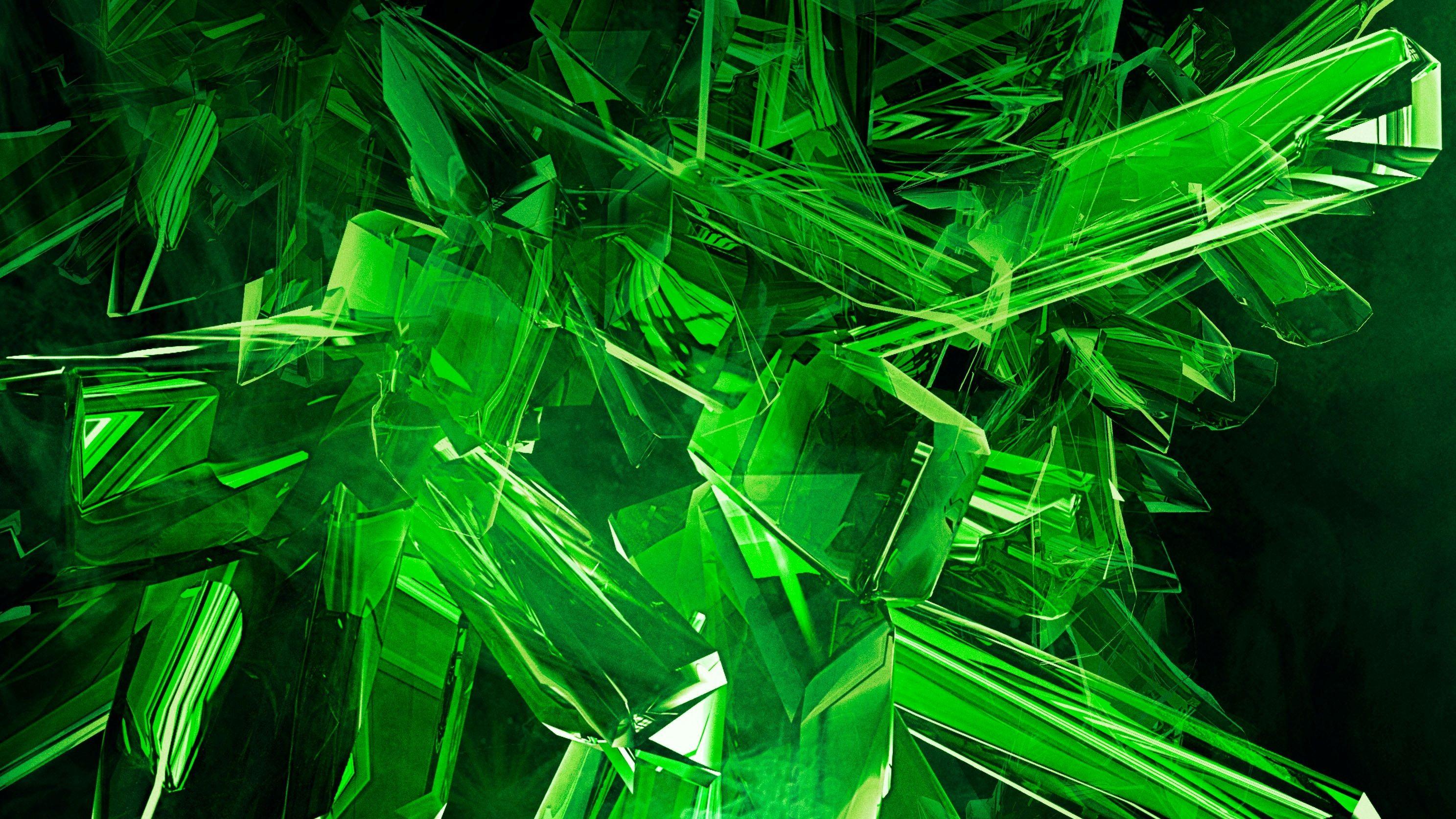 Image Green View Abstract Gems Cool HD Wallpaper. cats. Green